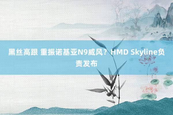 黑丝高跟 重振诺基亚N9威风？HMD Skyline负责发布