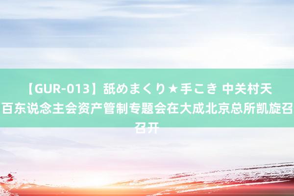   【GUR-013】舐めまくり★手こき 中关村天神百东说念主会资产管制专题会在大成北京总所凯旋召开