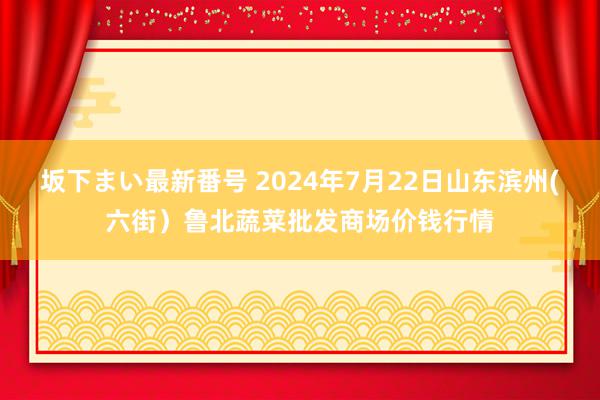   坂下まい最新番号 2024年7月22日山东滨州(六街）鲁北蔬菜批发商场价钱行情