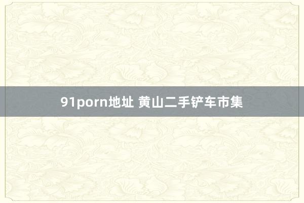 91porn地址 黄山二手铲车市集