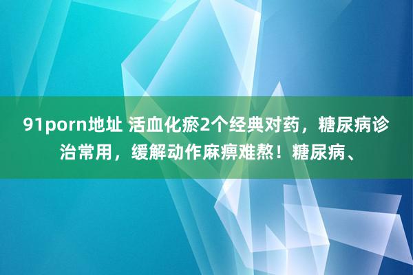 91porn地址 活血化瘀2个经典对药，糖尿病诊治常用，缓解动作麻痹难熬！糖尿病、