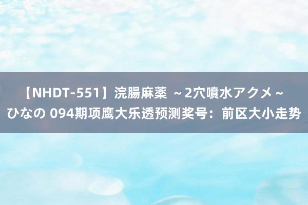 【NHDT-551】浣腸麻薬 ～2穴噴水アクメ～ ひなの 094期项鹰大乐透预测奖号：前区大小走势