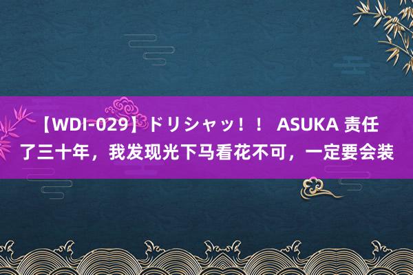   【WDI-029】ドリシャッ！！ ASUKA 责任了三十年，我发现光下马看花不可，一定要会装