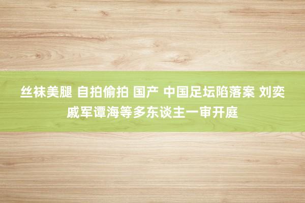 丝袜美腿 自拍偷拍 国产 中国足坛陷落案 刘奕戚军谭海等多东谈主一审开庭